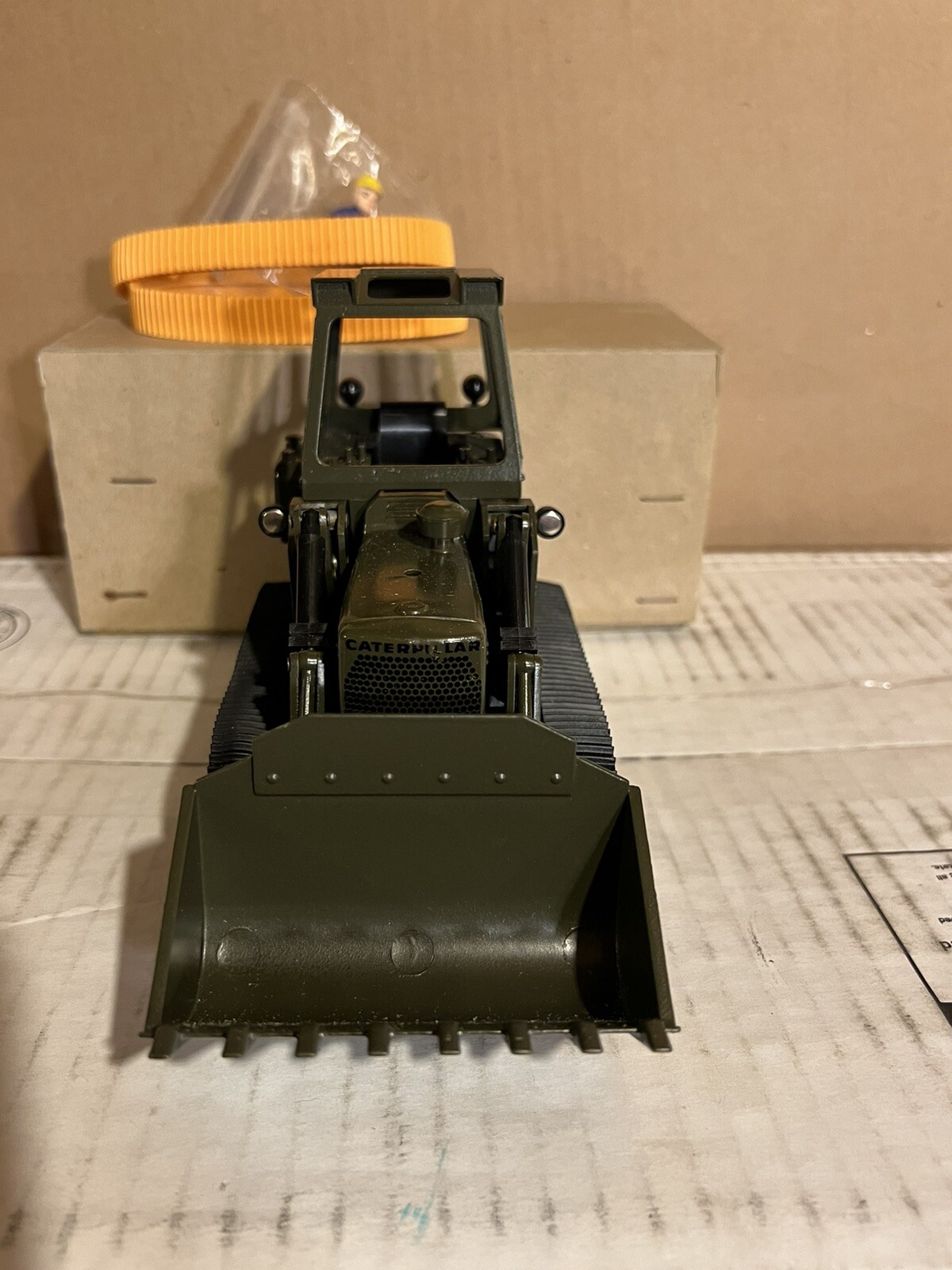 RARE NZG Caterpillar 941 Track-Type Loader Military Green W/ Orange Tracks