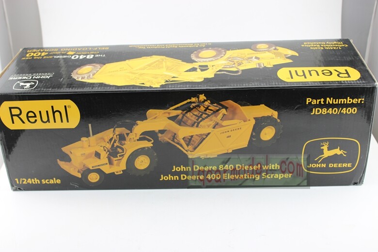 1/24 john deere 840 diesel 400 Elevating Scraper Diecast By Reuhl Special price!
