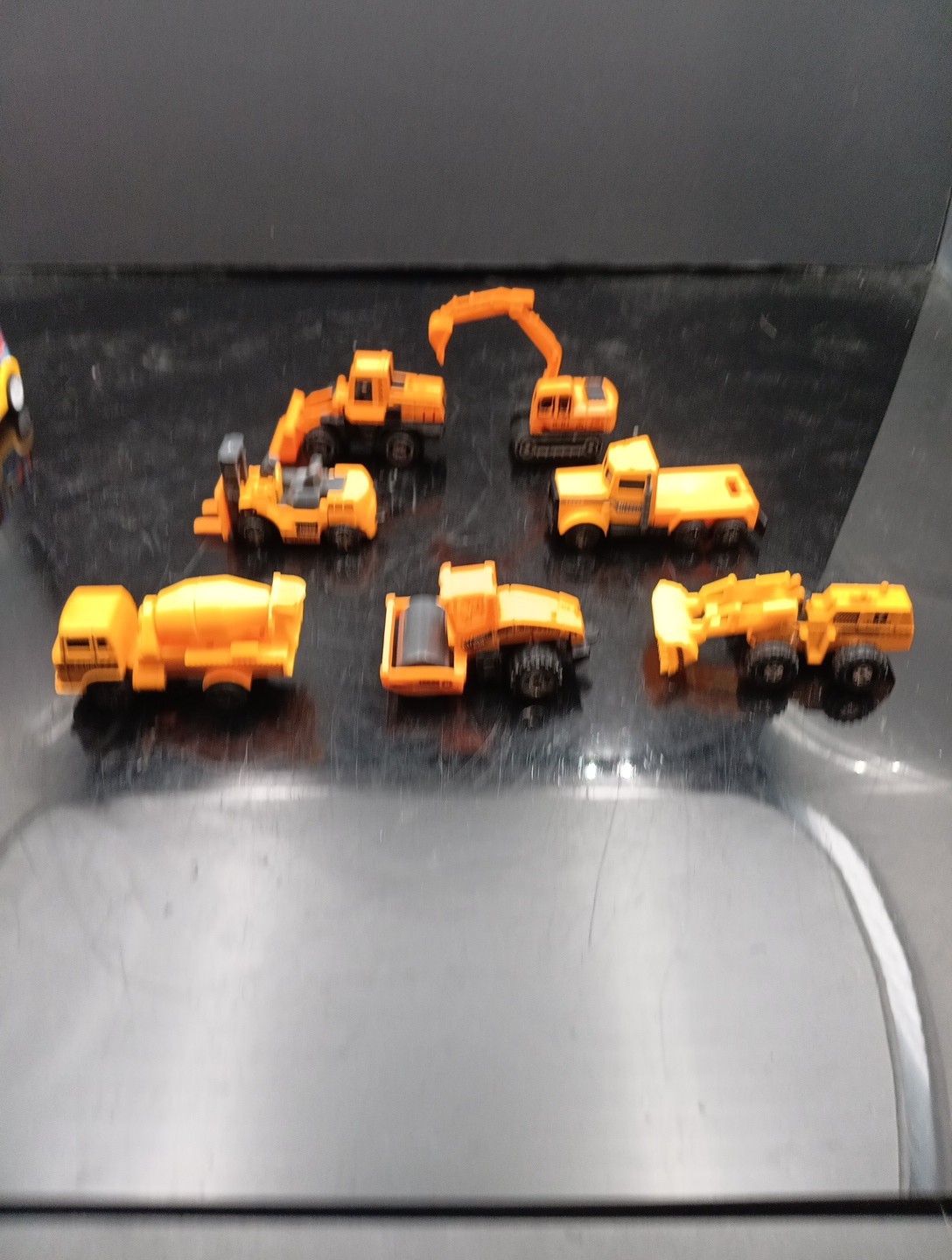 Lot Of 7 Various Metal Kids Toy Construction Vehicles Free Shipping! T2642