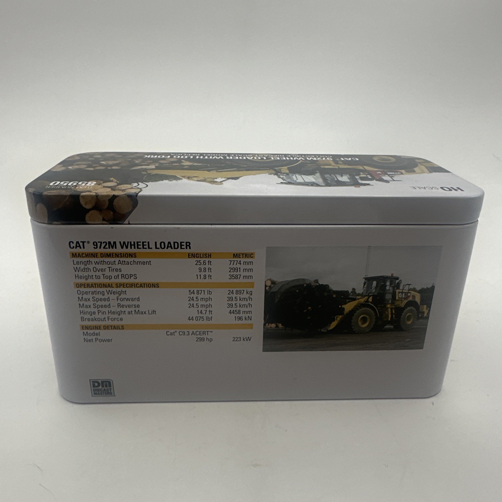 CAT 972M Wheel Loader w/ Log Fork HO Scale Model – 85950 High Line Series