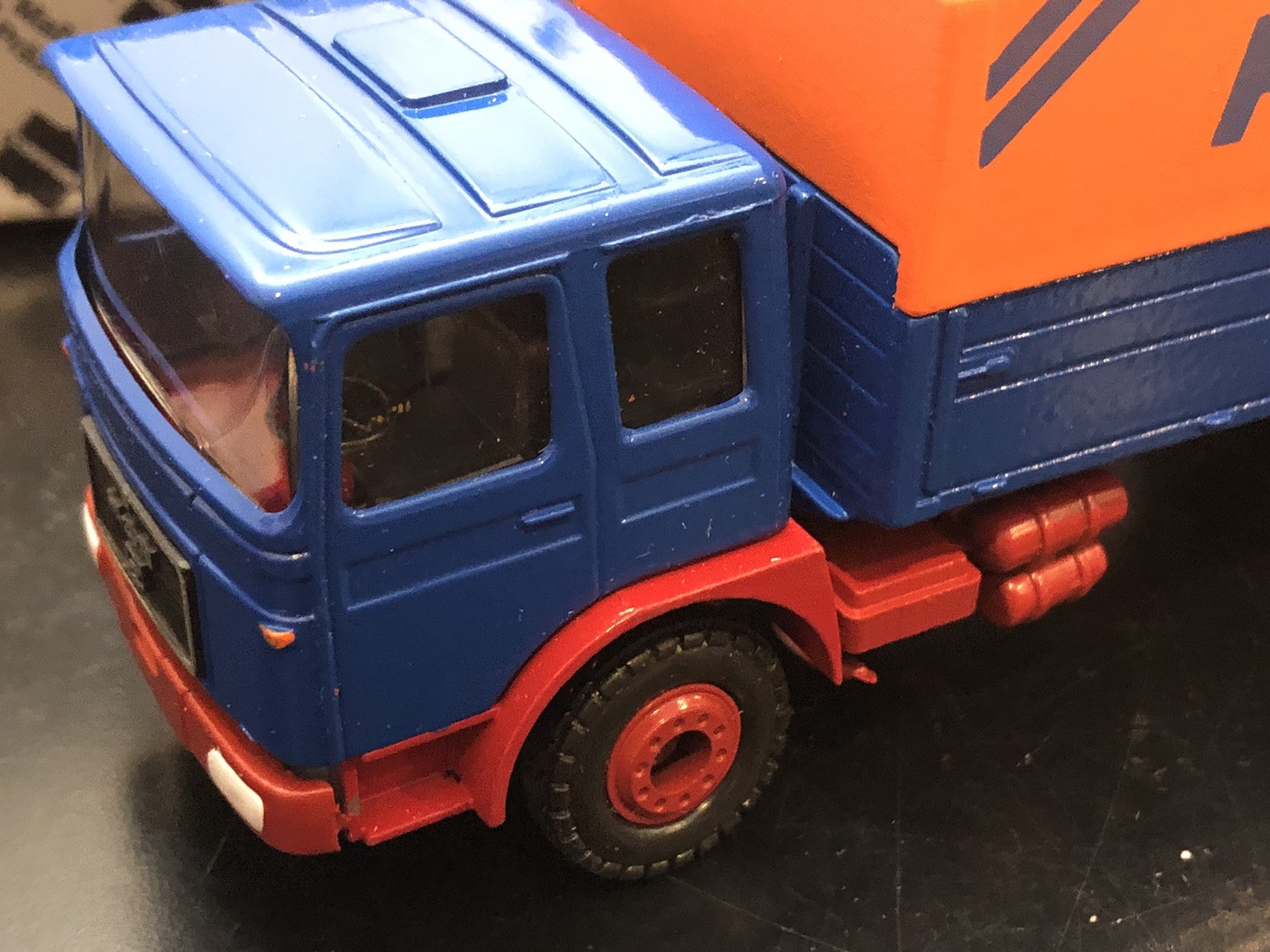 Conrad #3113 MAN Reiner Covered Truck Tractor Trailer Diecast Model – 1:50