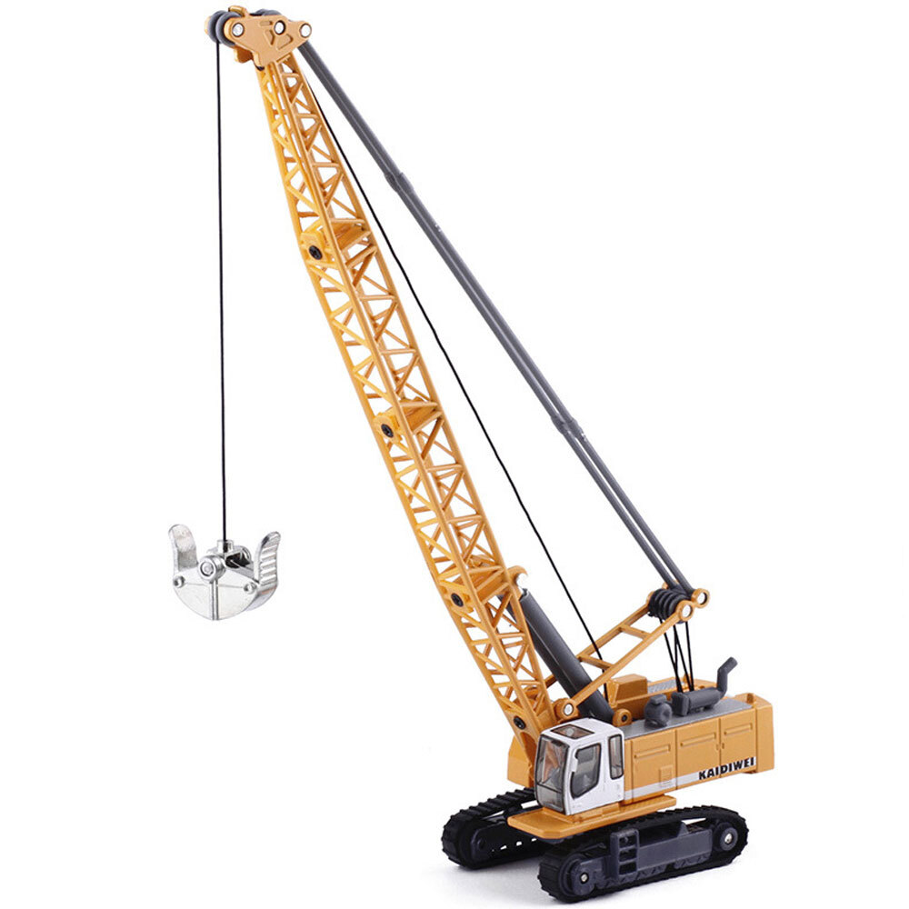 1:87 Scale Excavator Crane Diecast Toy Metal Construction Vehicle Model Figure