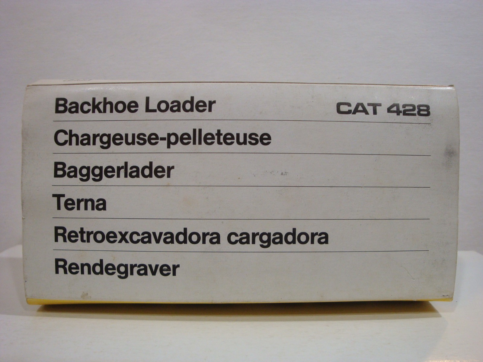 NZG CAT 428 Backhoe Loader #2851 1/50 Scale Very Good Good Sleeve