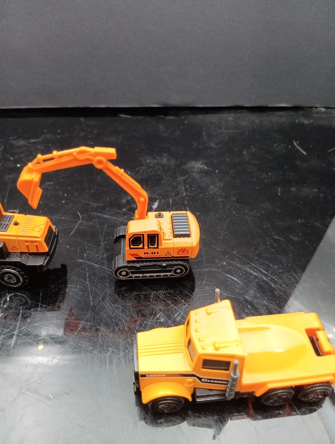 Lot Of 7 Various Metal Kids Toy Construction Vehicles Free Shipping! T2642