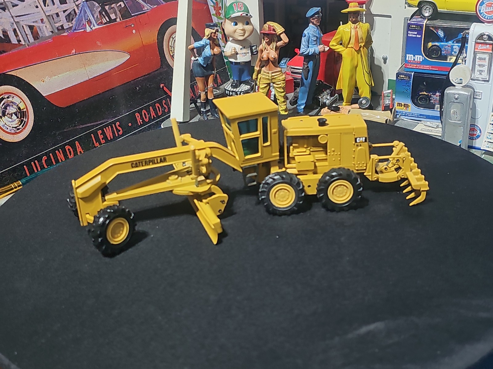 VINTAG NZG 387 Caterpillar CAT 16G Motor Grader 1/50 SCALE LIMITED EDITION NICE