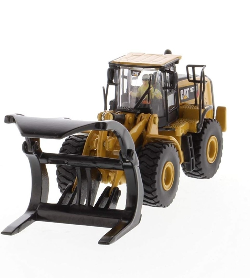 1/87 CAT Caterpillar 972M Wheel Loader w/ Log Fork – HO Series Diecast 85950