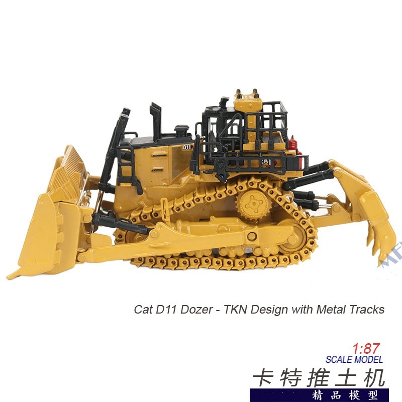 1:87 DM D11 Dozer Bulldozer Construction Machine Equipment Vehicle Diecast Model