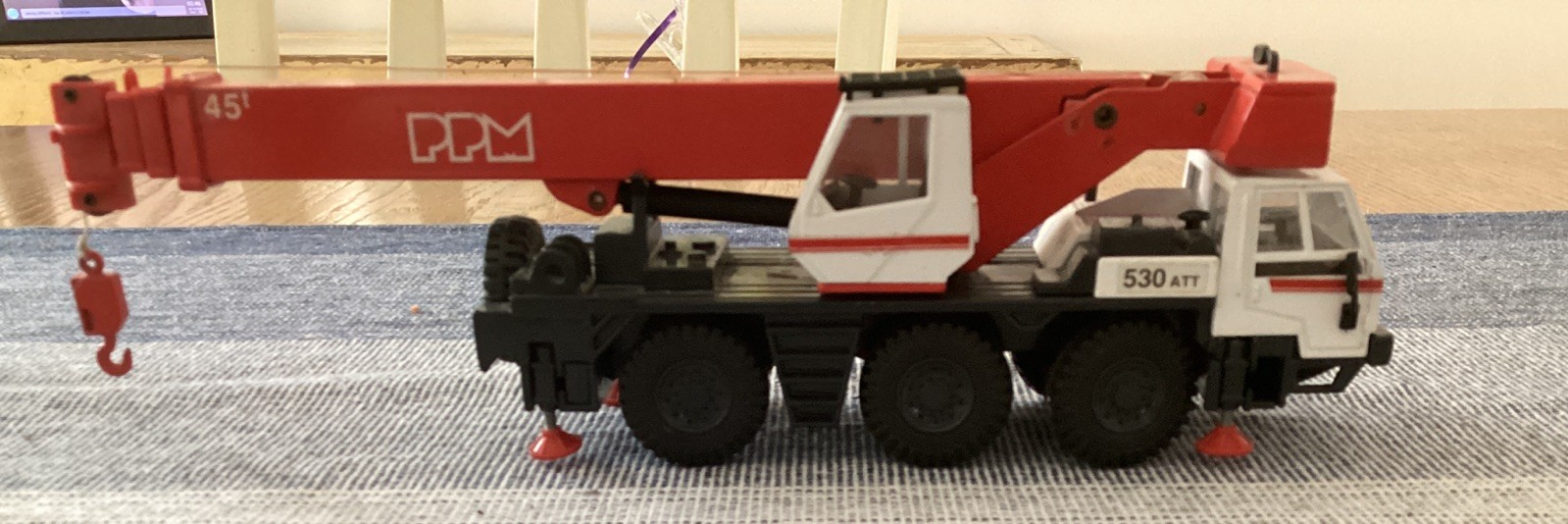 VINTAGE JOAL PPM 530 ATT MOBILE CRANE 1:50 DIECAST TOY CONSTRUCTION