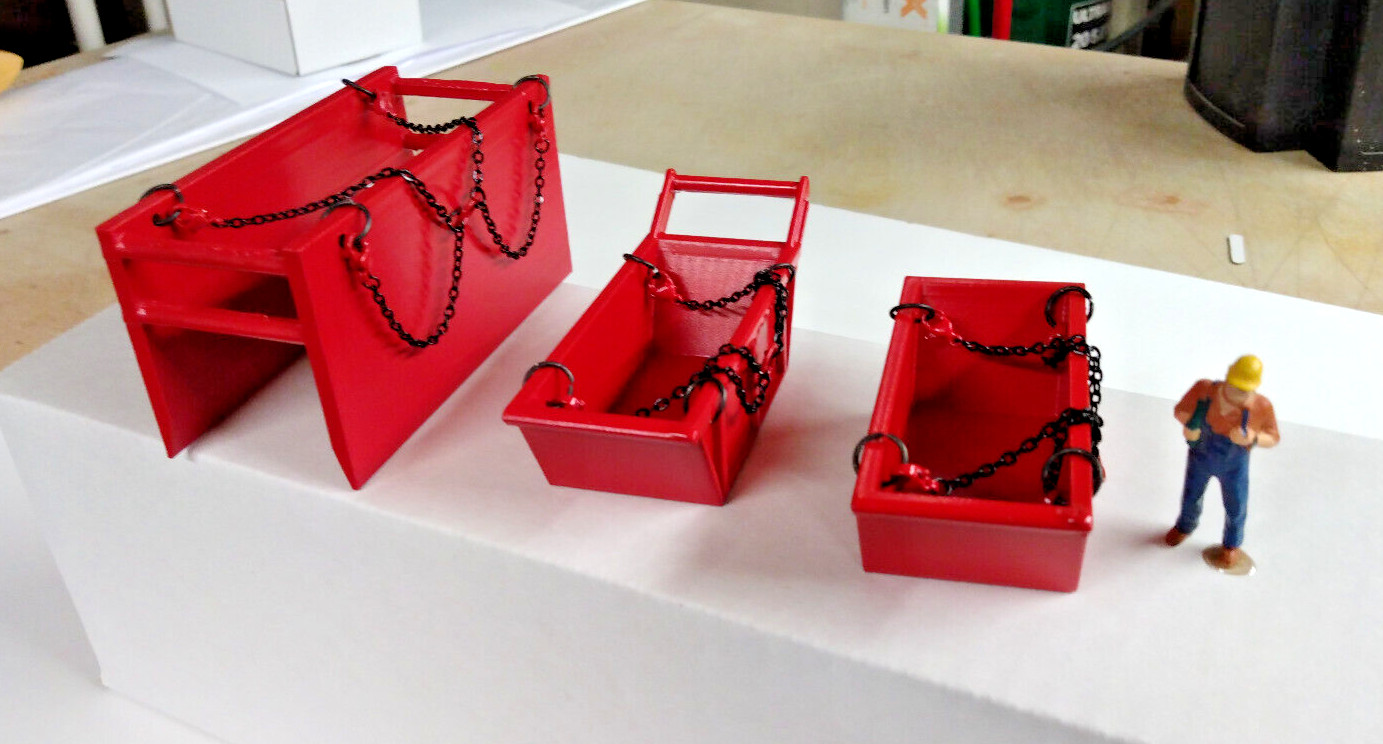 3D Trench, Bedding, Yard Box Set Metal Lift Slings Authentic Manitowoc Red 1/50