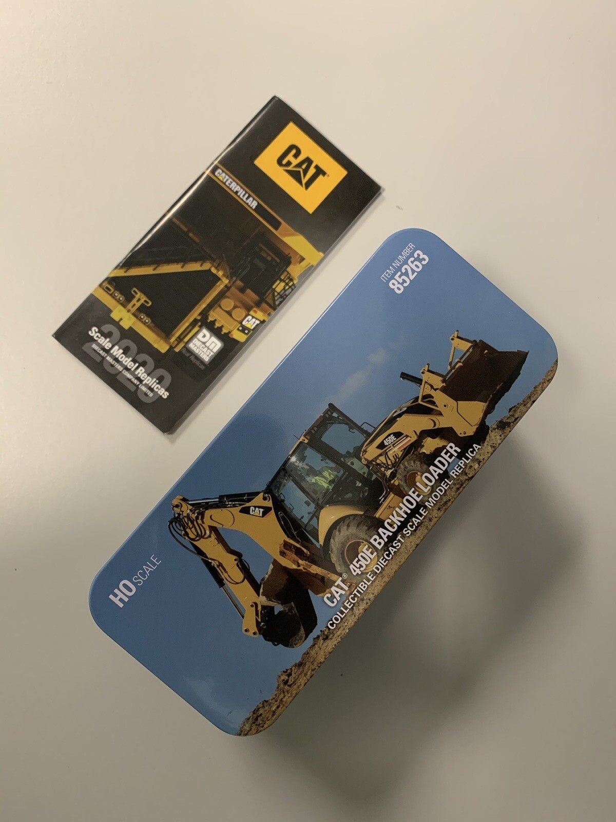 CAT 450E Backhoe Loader HO Scale (1/87) – Diecast Metal Model