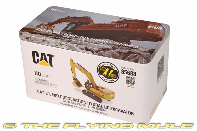 Diecast Masters 1:87 395 Excavator w/3 Work Tools
