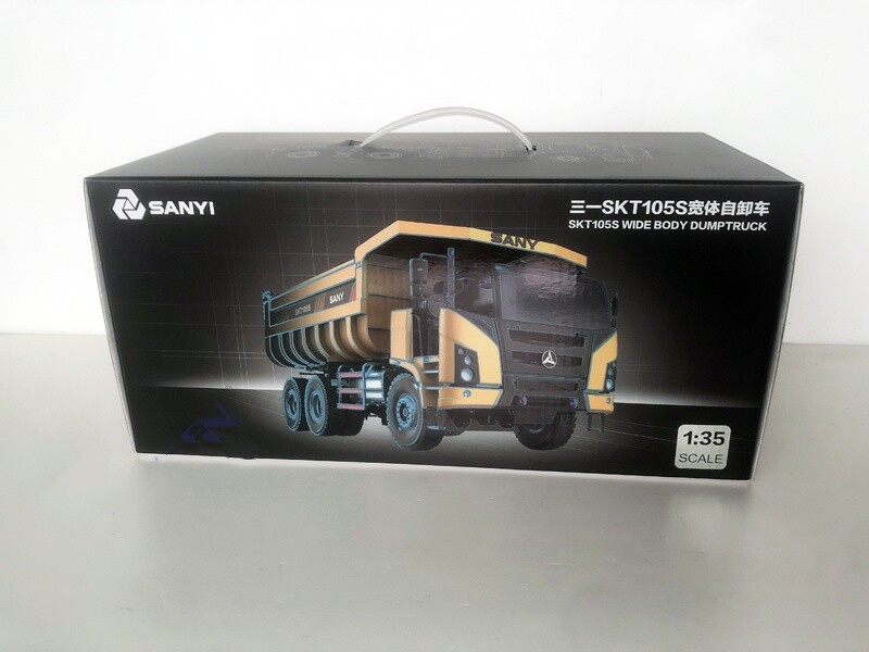 1:35 31CM SANYI SKT105S WIDE BODY DUMPTRUCK Construction Equipment Diecast Model