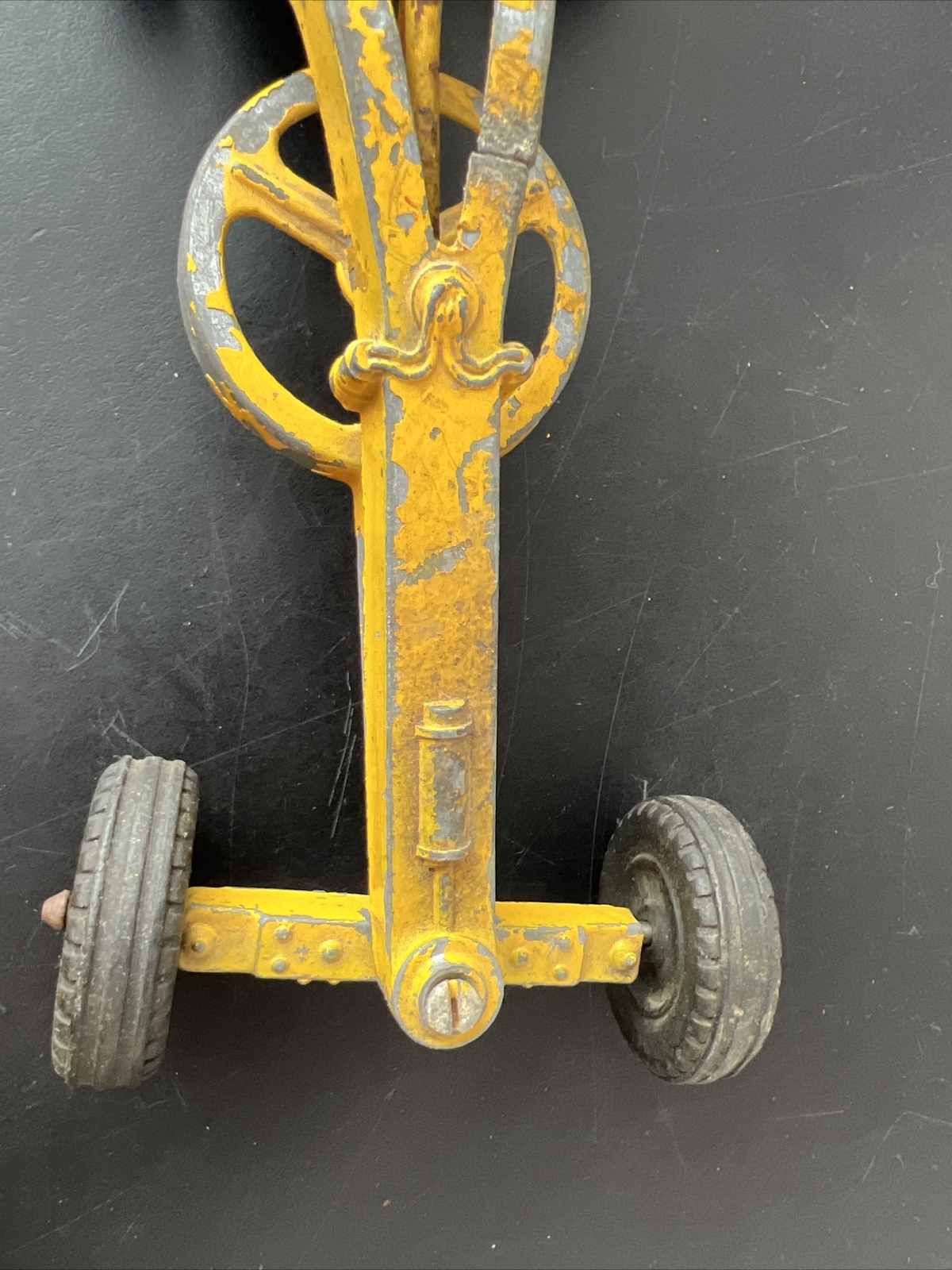 1950’s HUBLEY 481 KIDDIE TOY DIECAST METAL TOY CONSTRUCTION ROAD GRADER ~ U.S.A