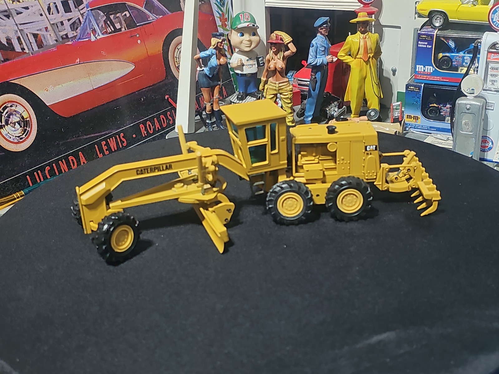 VINTAG NZG 387 Caterpillar CAT 16G Motor Grader 1/50 SCALE LIMITED EDITION NICE