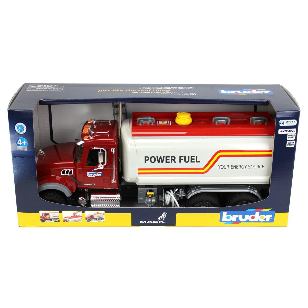 1/16 BRUDER Mack Granite Fuel Tanker Truck 2827