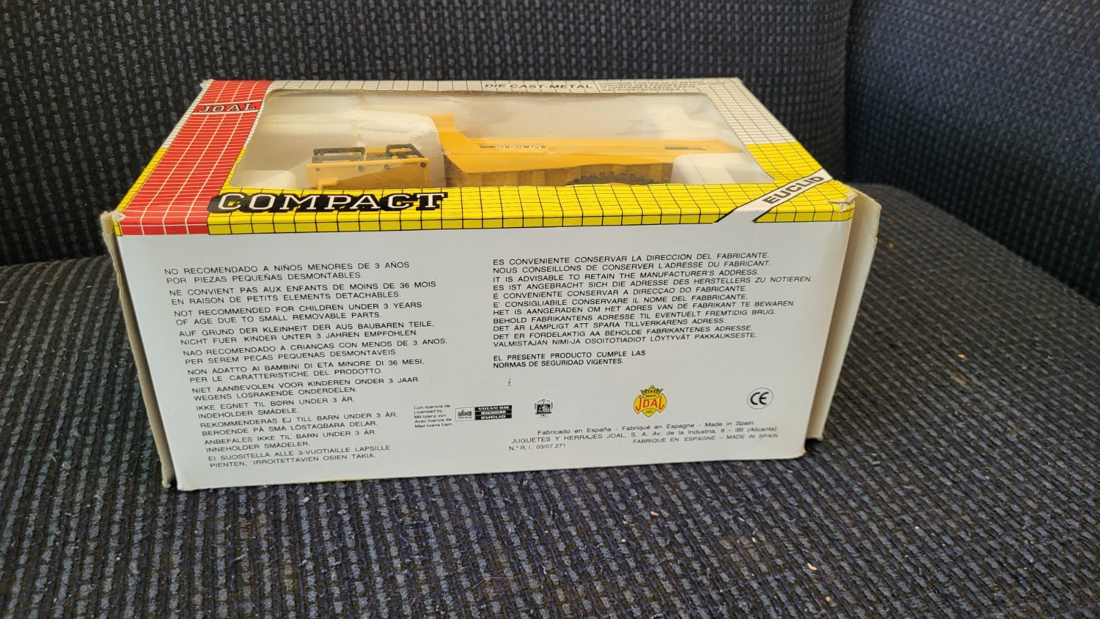 JOAL EUCLID R85 B MINING DUMP TRUCK YELLOW MADE IN SPAIN 1:50 SCALE 1986