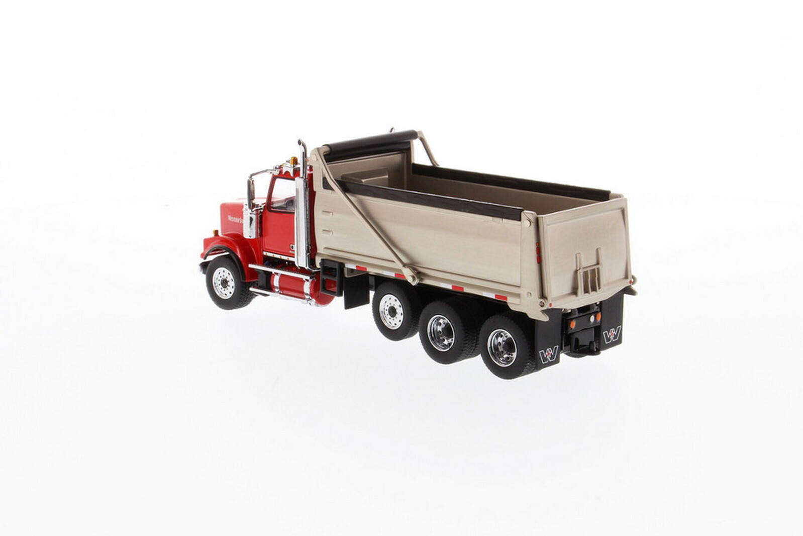 DM 1/50 Scale WESTERN STAR 4900 SF DUMP TRUCK Red Diecast Model Toy 71067