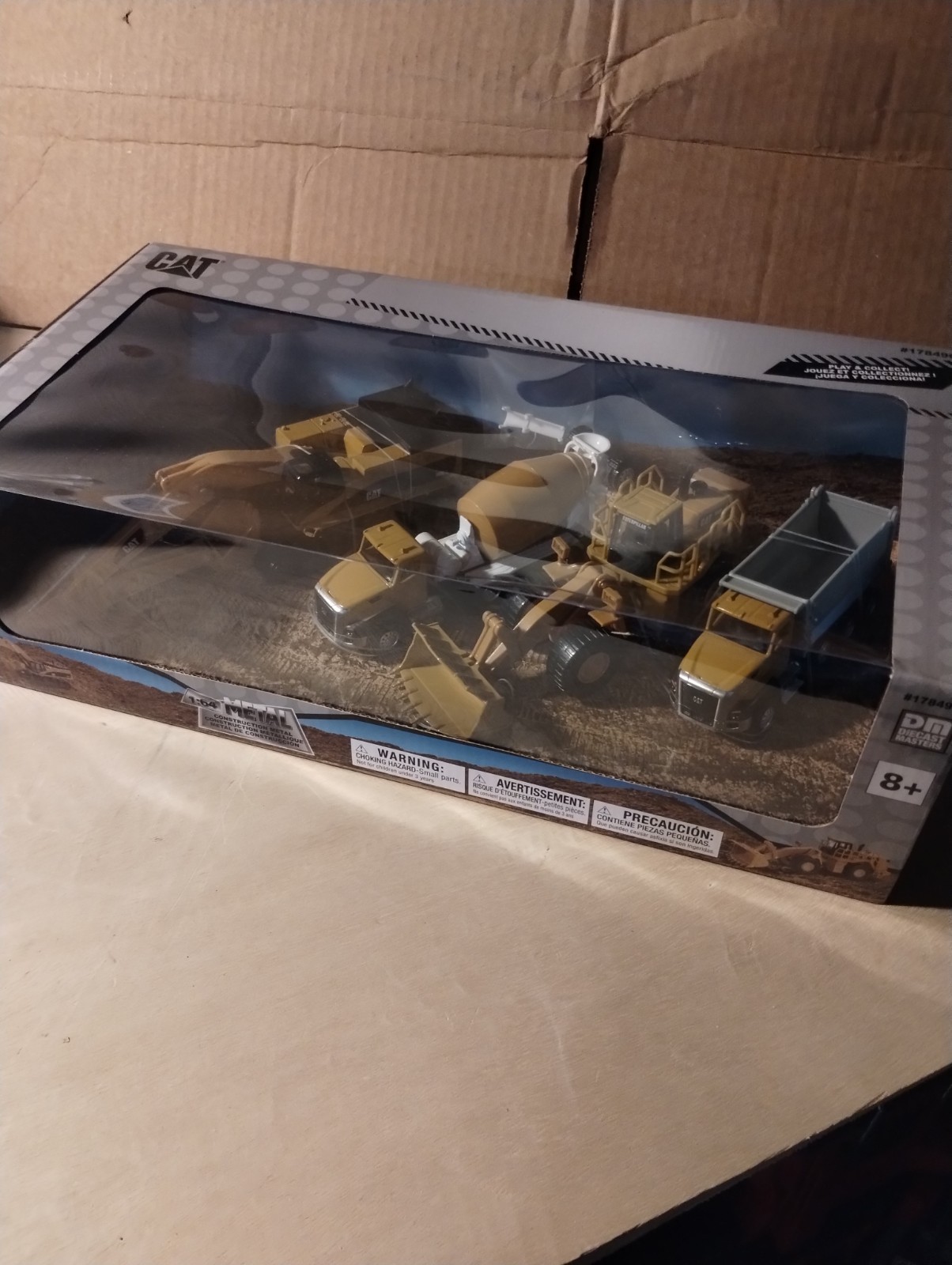 CAT 1:64 construction diecast 4 pc Concrete Mixer Dump Truck Loader Excavator