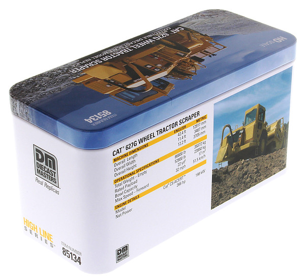 CAT 627G Wheel Tractor Scraper 1:87 HO Scale Model – Diecast Masters – 85134