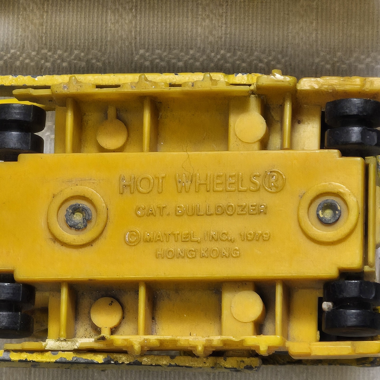 2 Vintage 1979 Hot Wheels Bulldozers + Matchbox Caterpillar 1970s Nostalgic Toys