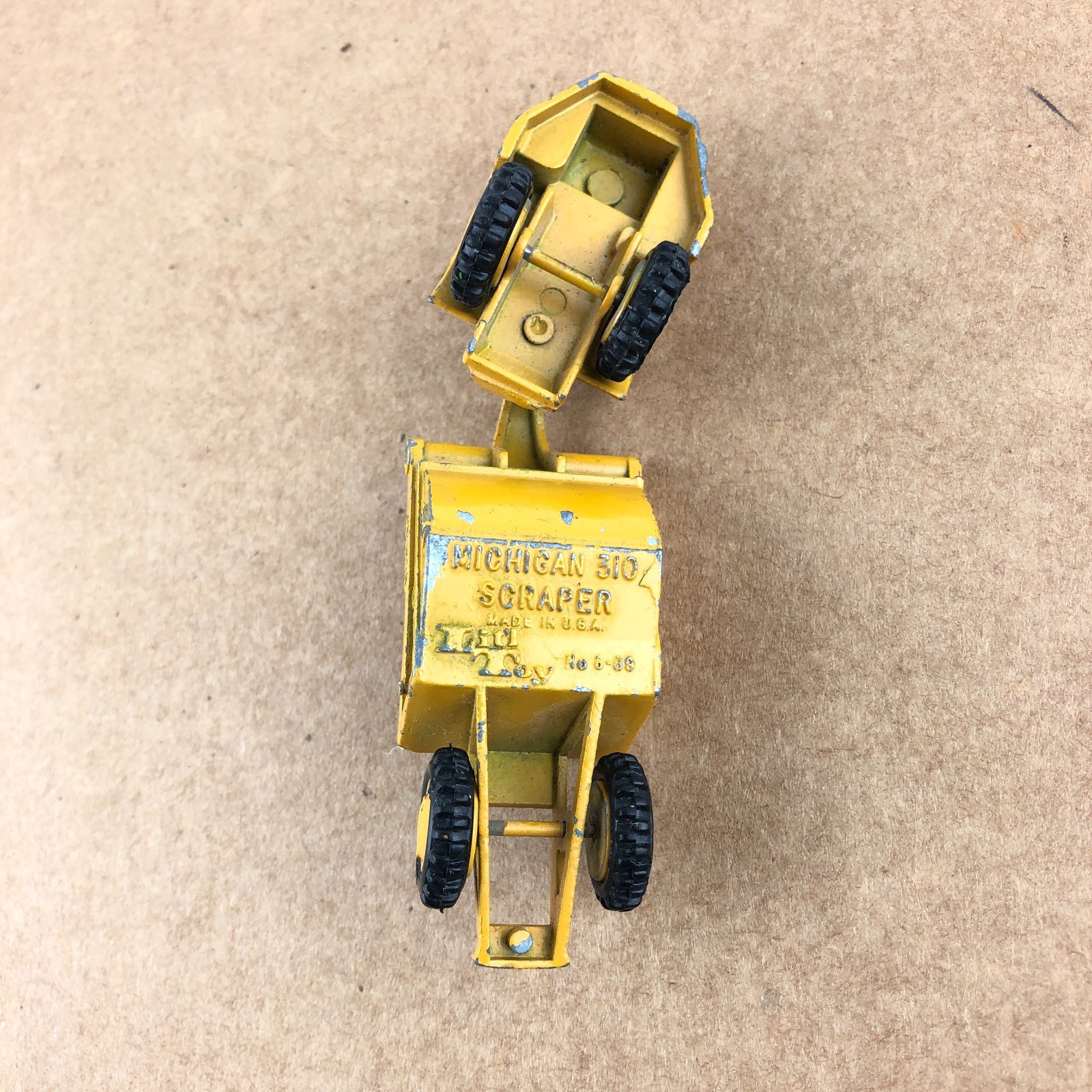 Mercury Lit’l Toys HO Scale 8-69 Euclid Michigan 310 Scraper Construction Equip.
