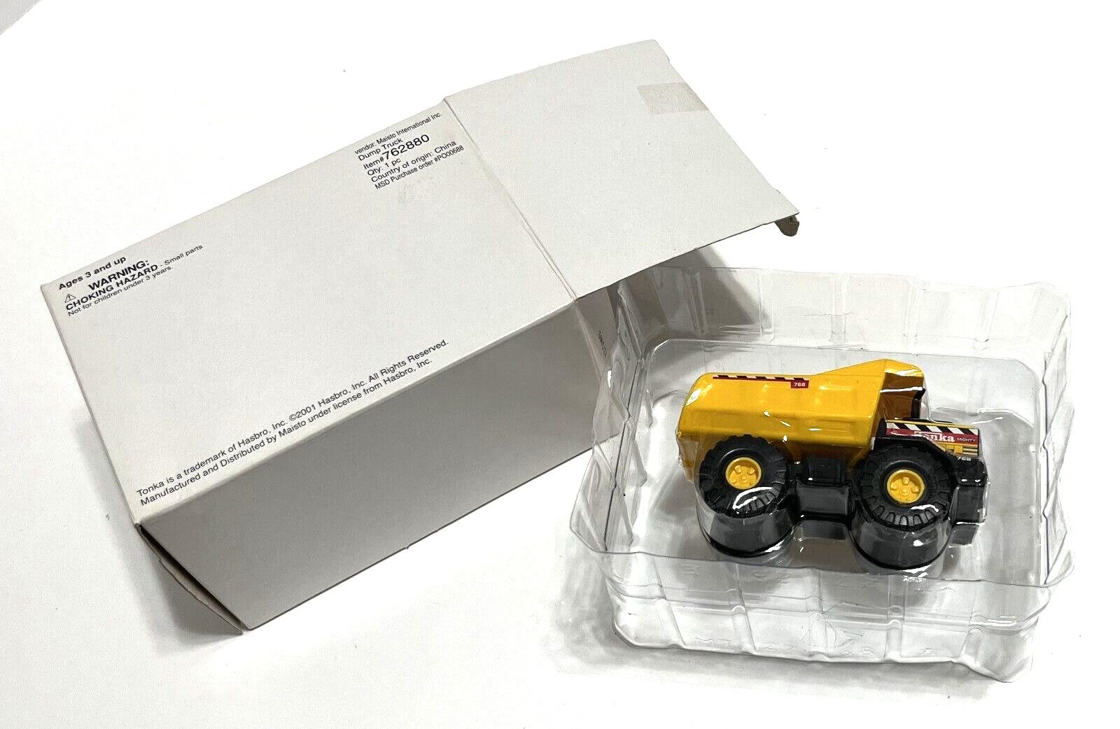 TONKA Hasbro Maisto International Item 762880 Dump Truck Vintage 2001 NEW BOX