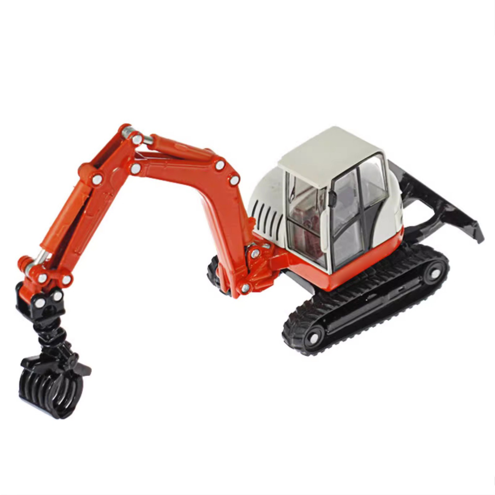 17cm Alloy 1/50 Tracked Wood Grabbers Heavy Construction Vehicle Model Ornament