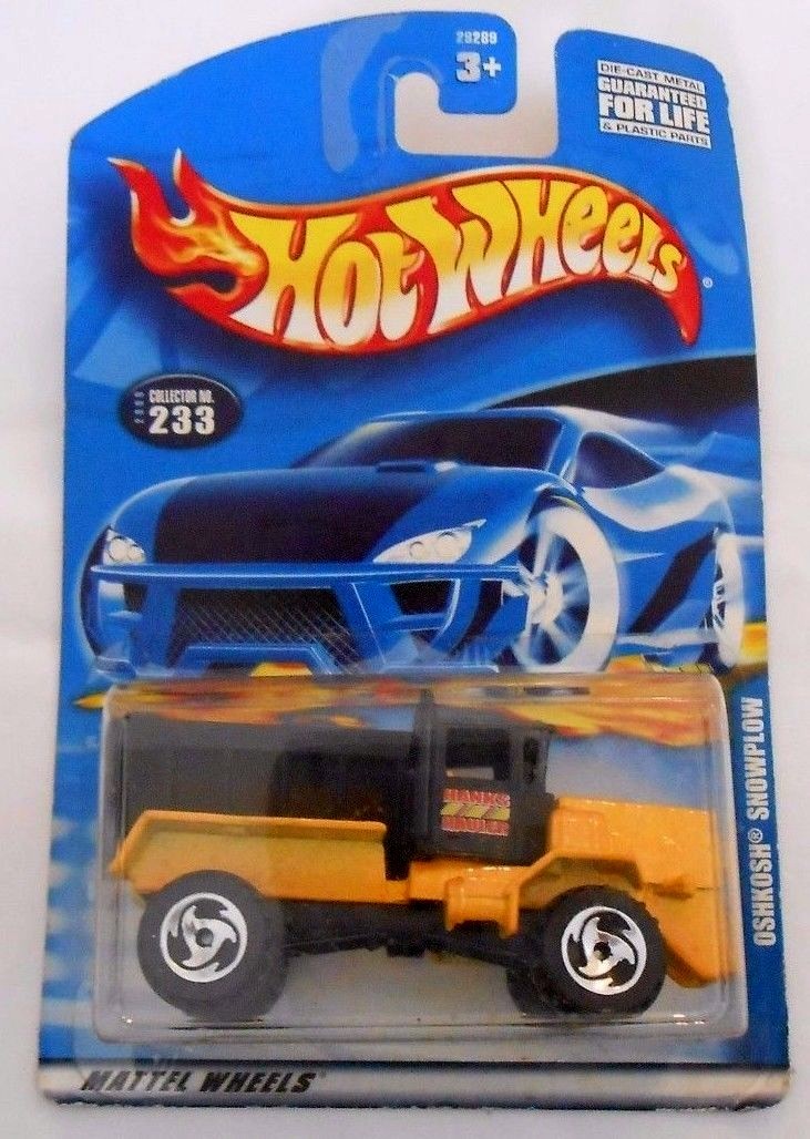 Mattel Hot Wheels OSHKOSH SNOWPLOW Collector No. 233 – 2000 – New in package