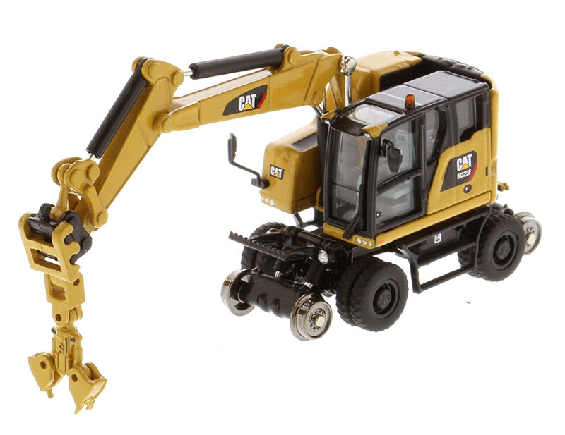 1:87 DM M323F Railroad Wheeled Excavator Construction Equipment Diecast Model