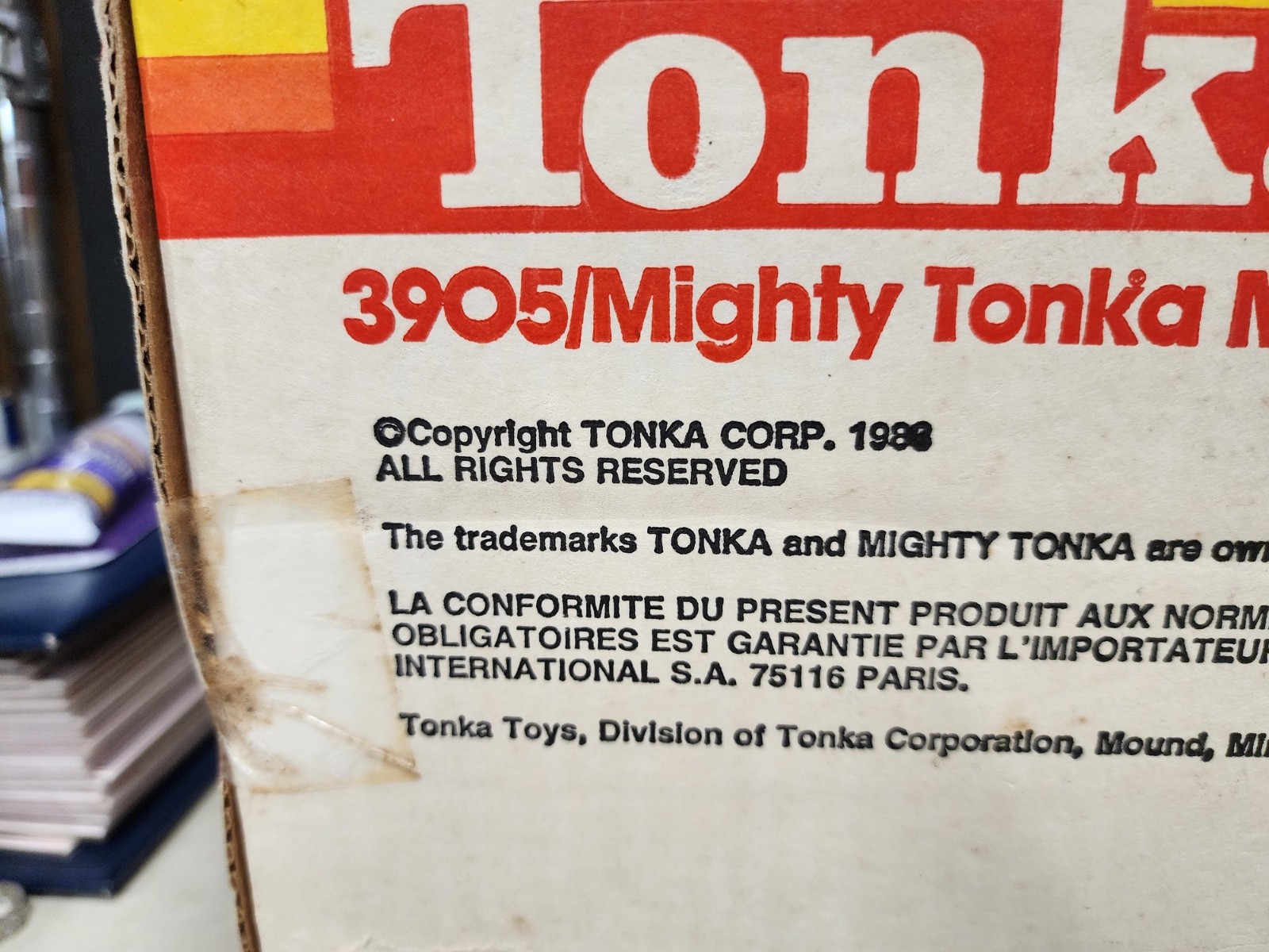 1983 VINTAGE Tonka Turbo-Diesel Mighty Cement Mixer No. 3905 NEW ORIG BOX RARE