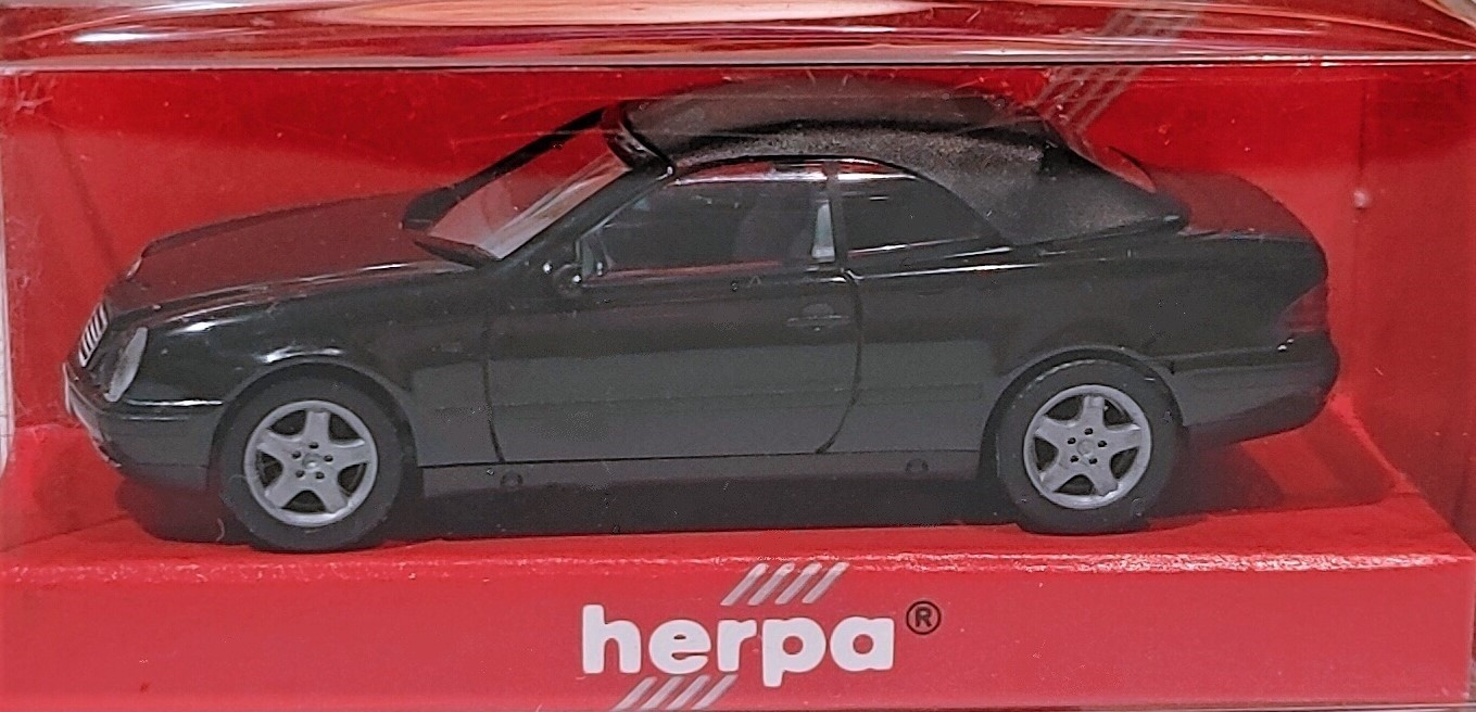 Herpa 022583 Mercedes Benz CLK Cabrio – Black 1/87 (plastic) MIB