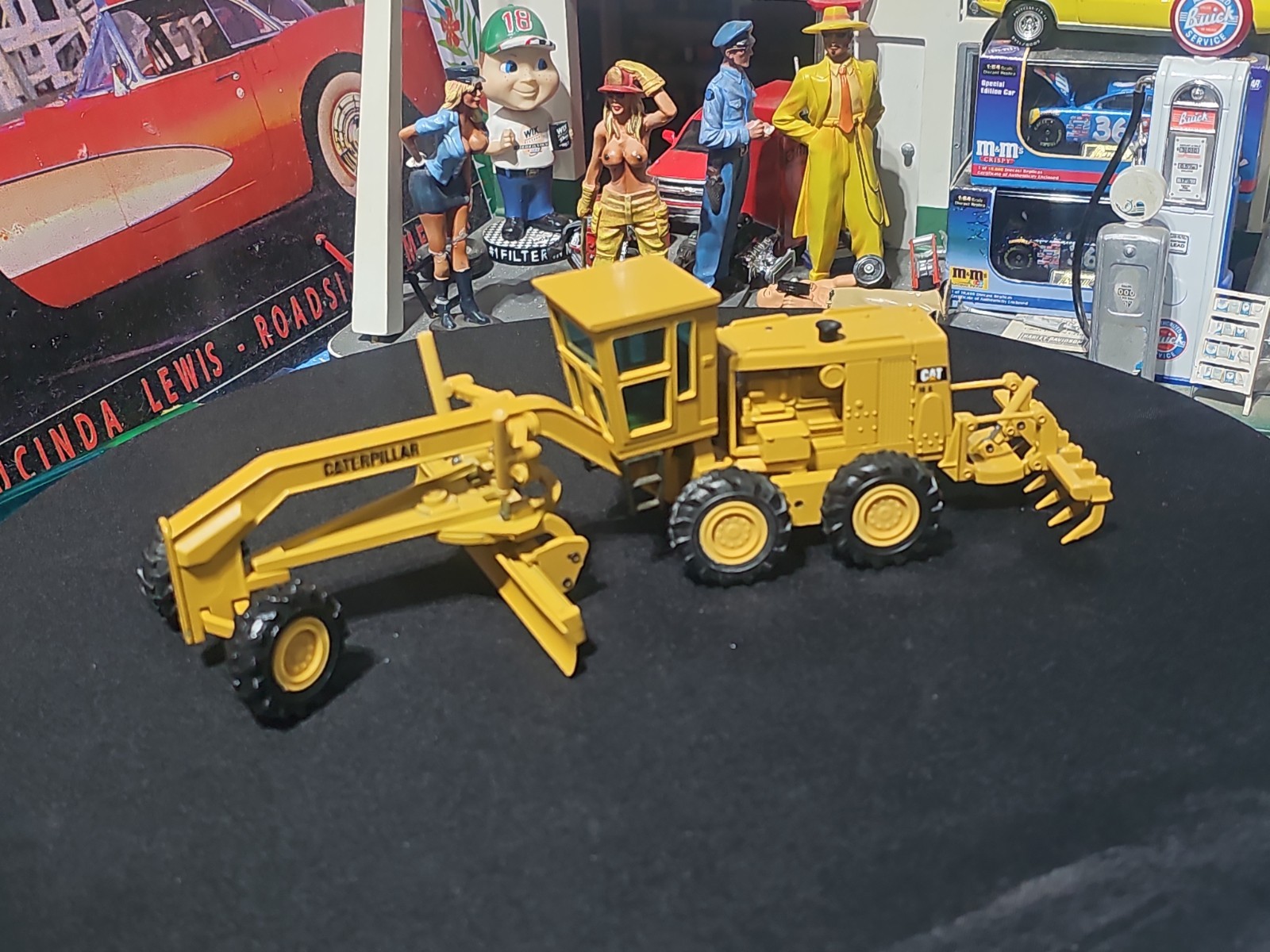 VINTAG NZG 387 Caterpillar CAT 16G Motor Grader 1/50 SCALE LIMITED EDITION NICE