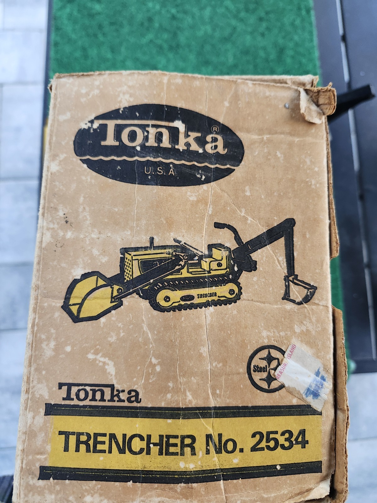 VINTAGE 1969 TONKA NO. 2534 TRENCHER DIECAST CONSTRUCTION TOY IN BOX GREAT SHAPE
