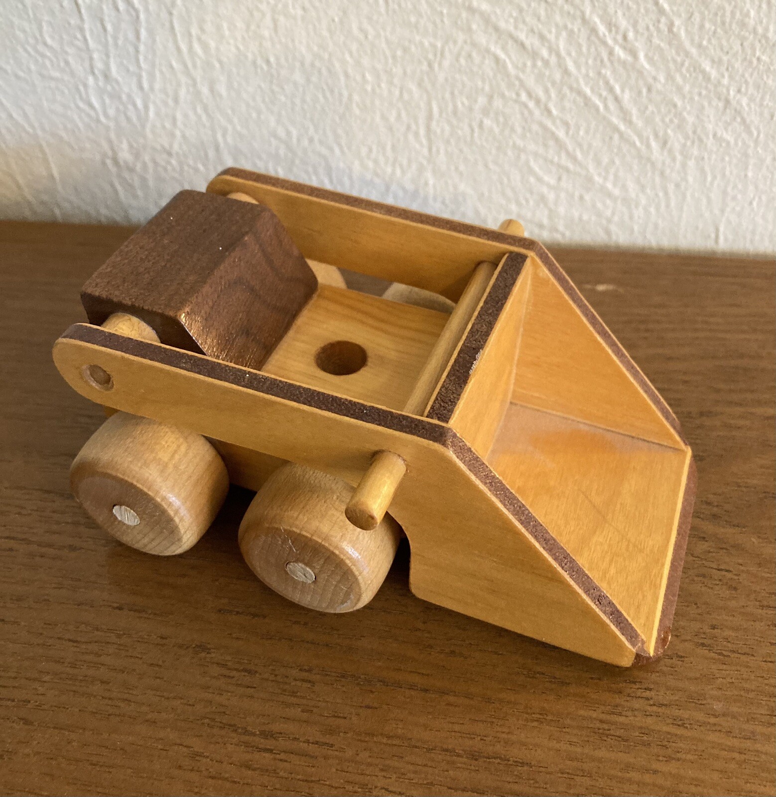 Wooden Skid Steer End Loader Construction Toy