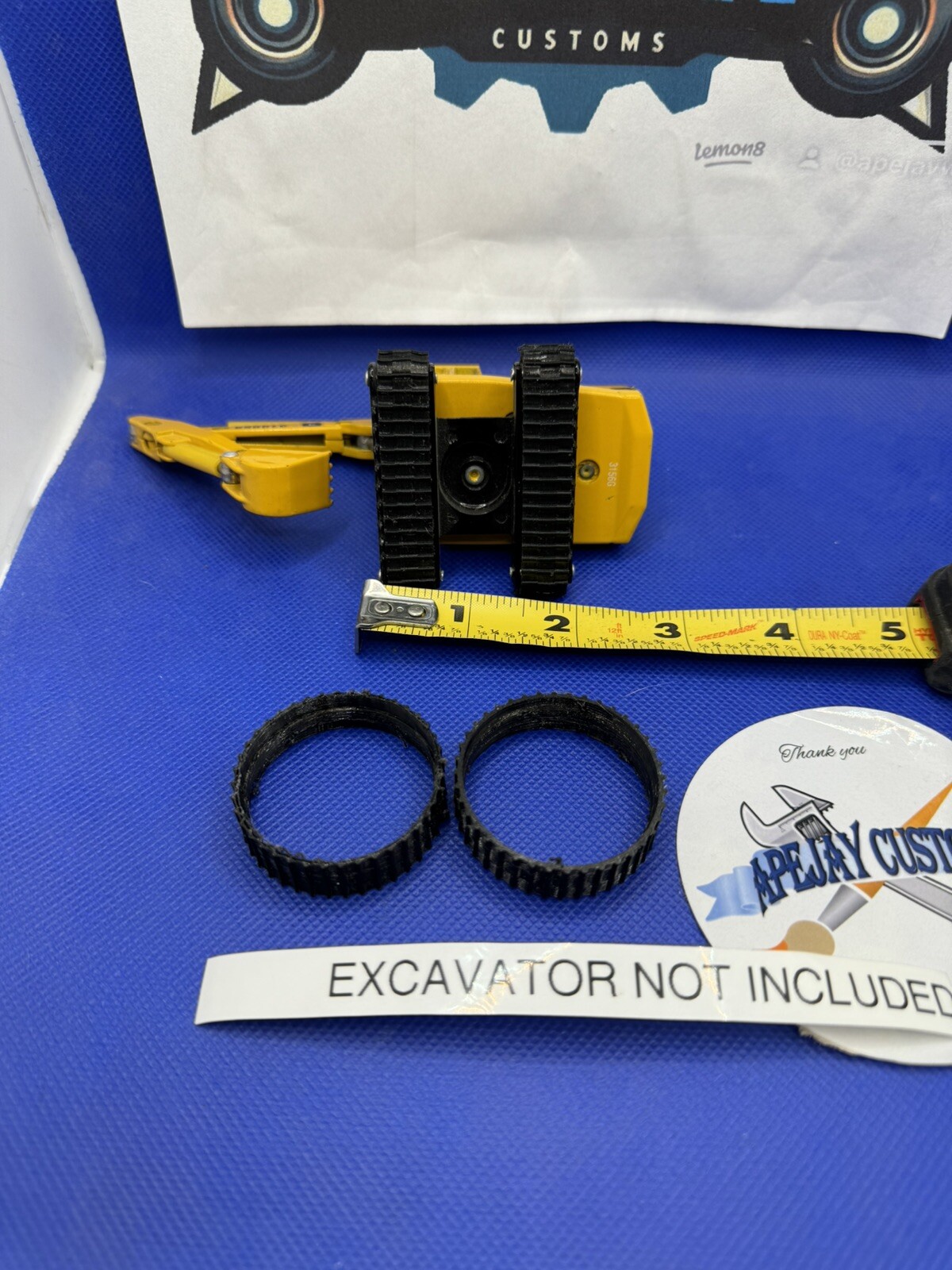 1 set of new tracks for ERTL Diecast John Deere 690DLC Excavator Equipment