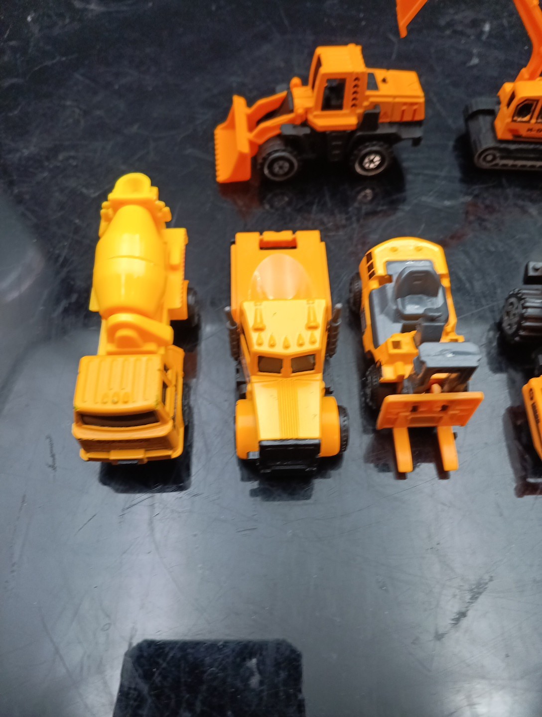 Lot Of 7 Various Metal Kids Toy Construction Vehicles Free Shipping! T2642