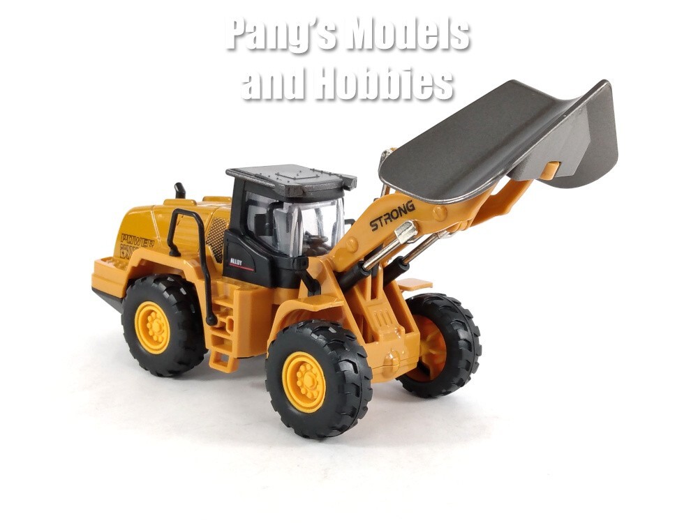 7.75 Inch Construction Wheel Loader V Spade 1/48 Scale Diecast & Plastic Model