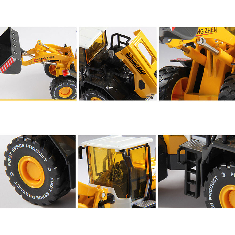 1:50 Loader Toy Truck Construction Vehicle Diecast Model Toy Car for Boys Yellow