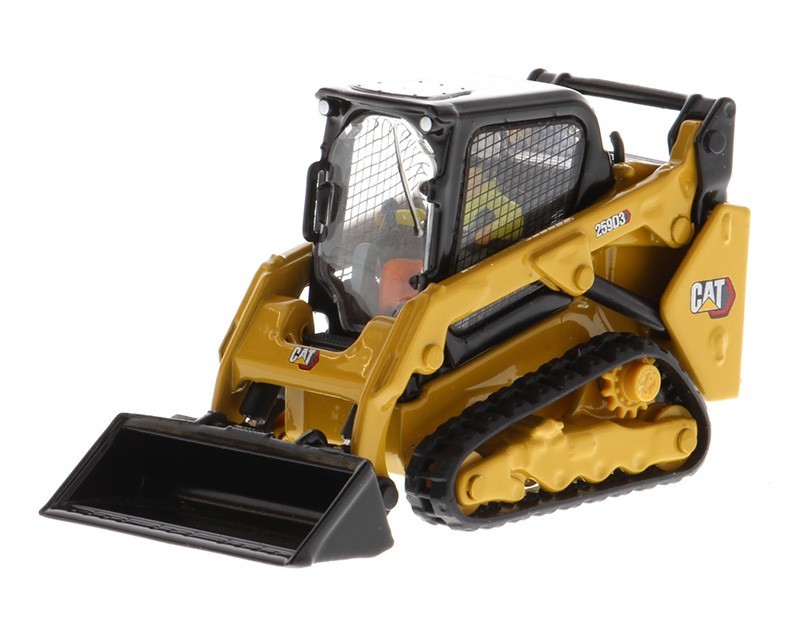 Cat 259D3 Compact Track Loader with tools Diecast Masters 1:50 #85677