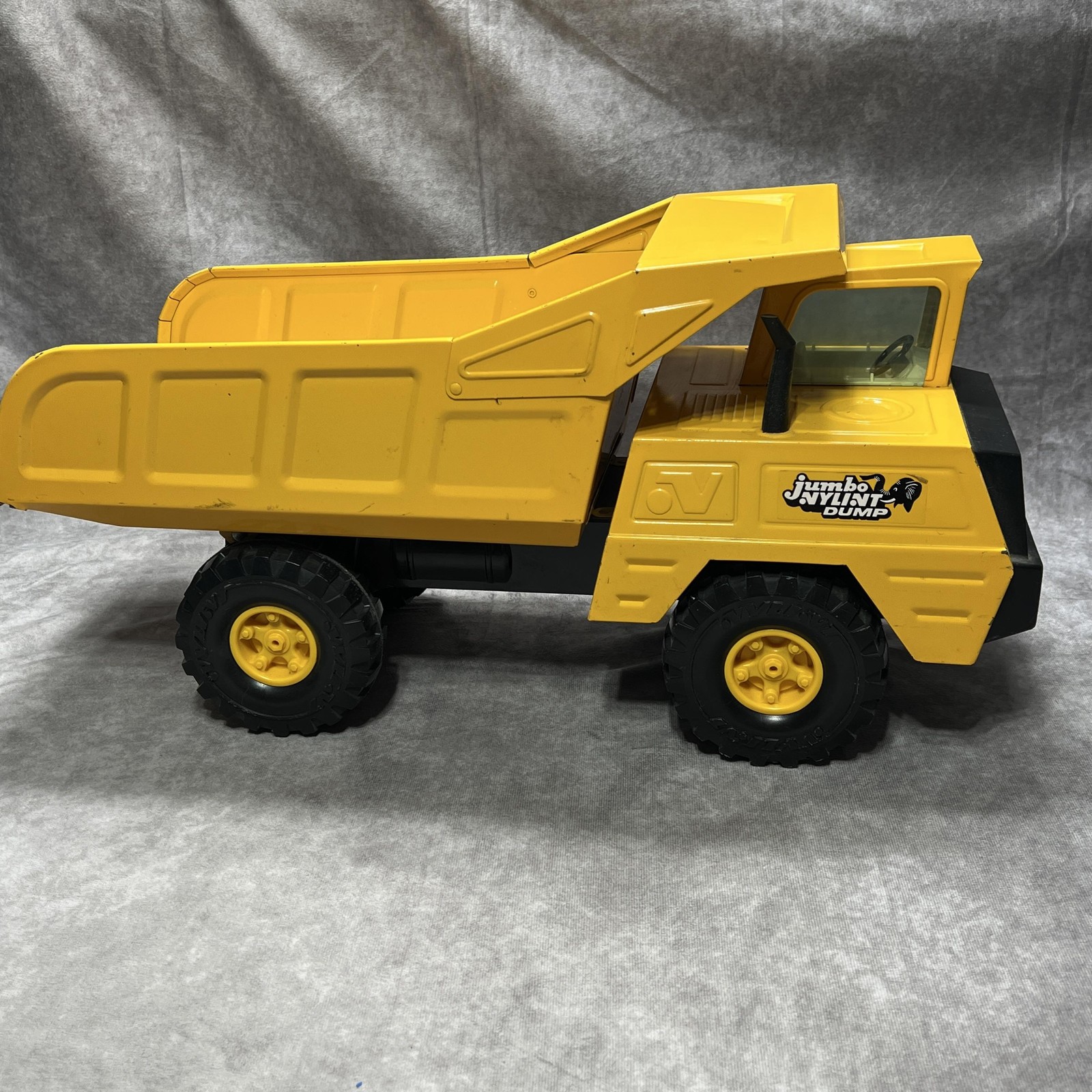 Vintage Nylint Jumbo Dump Truck Pressed Steel Yellow Toy Large Made USA Original
