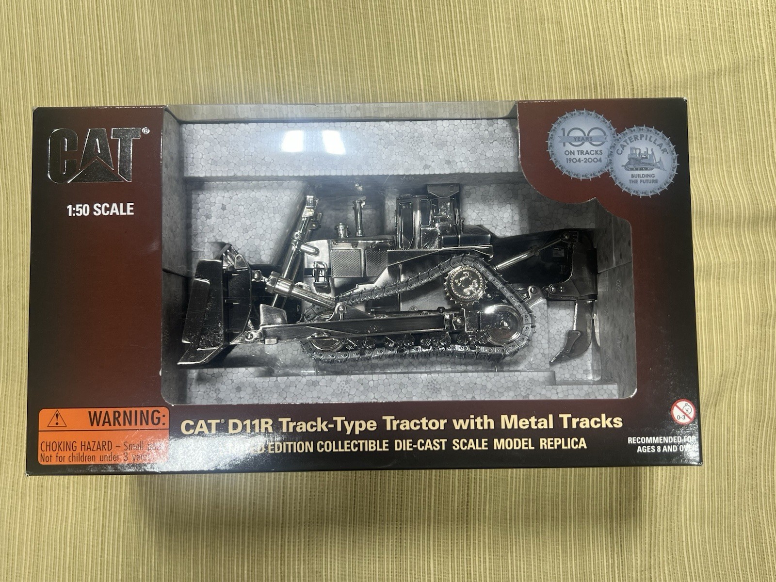 CAT D11R Track-Type Tractor with Metal Tracks Norscot 100 Years Limited Edition