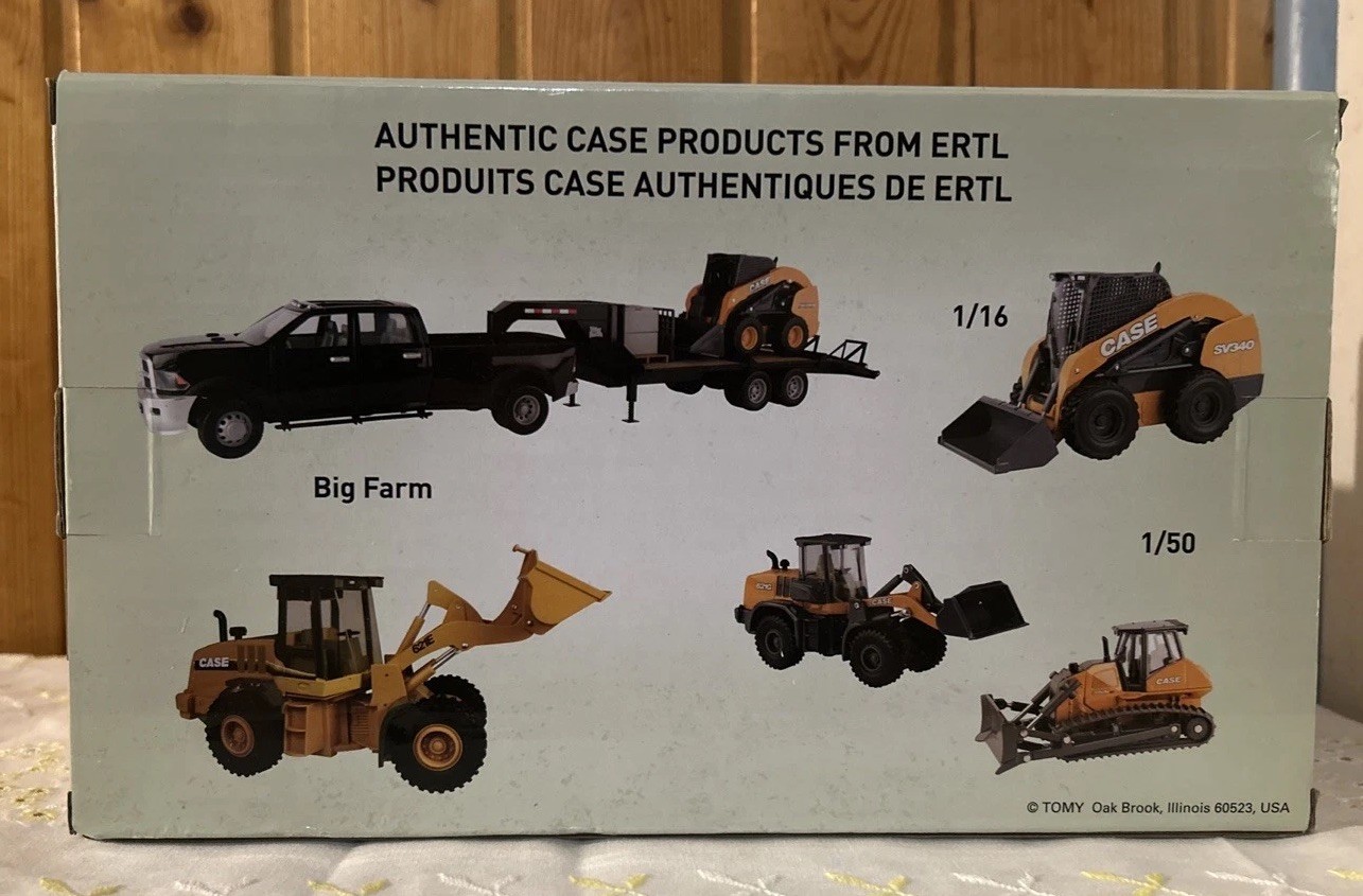 ERTL Case SV340B Skid Steer Loader 1/16 Die-Cast Metal Replica 44197 NIB
