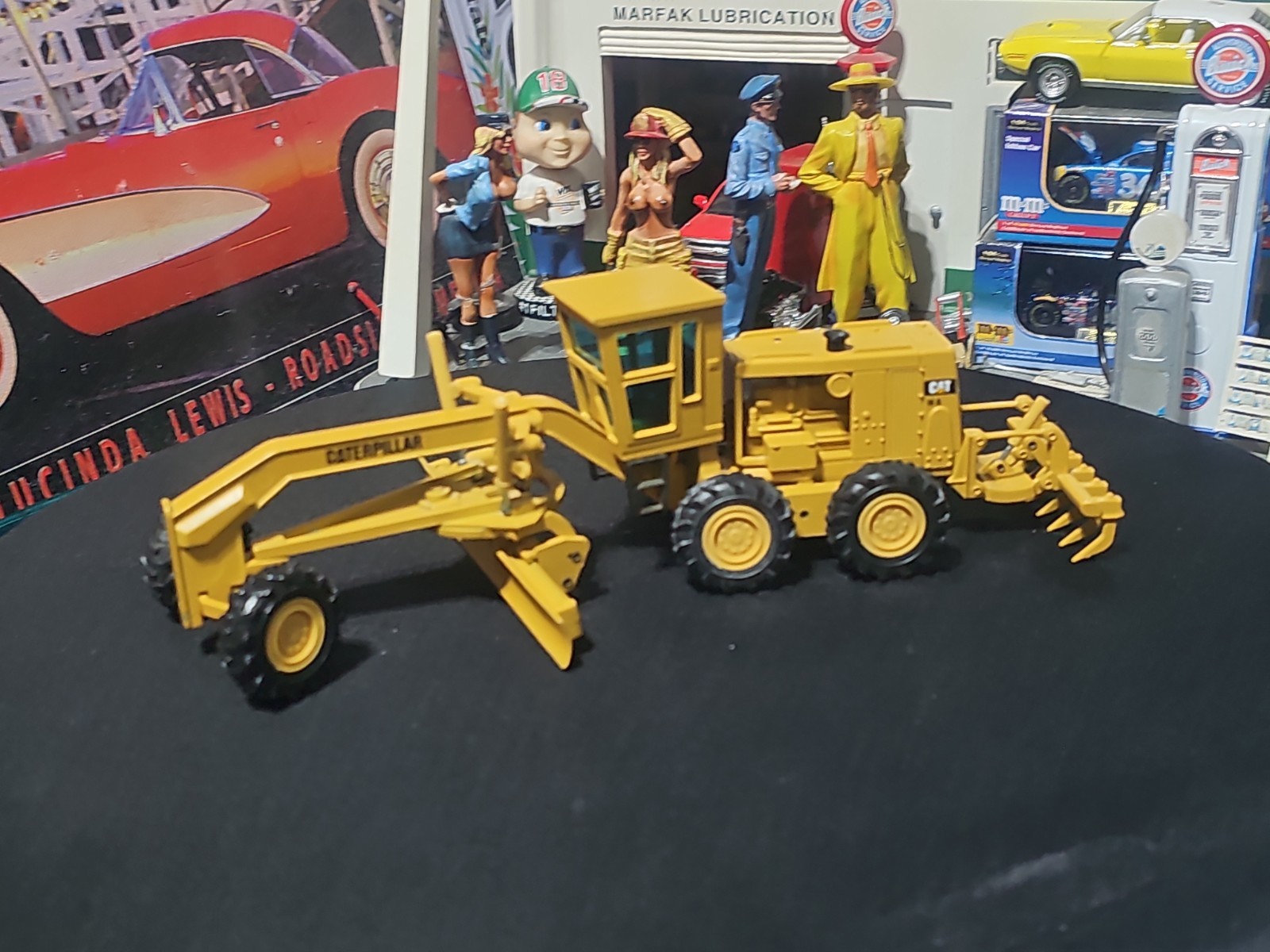 VINTAG NZG 387 Caterpillar CAT 16G Motor Grader 1/50 SCALE LIMITED EDITION NICE