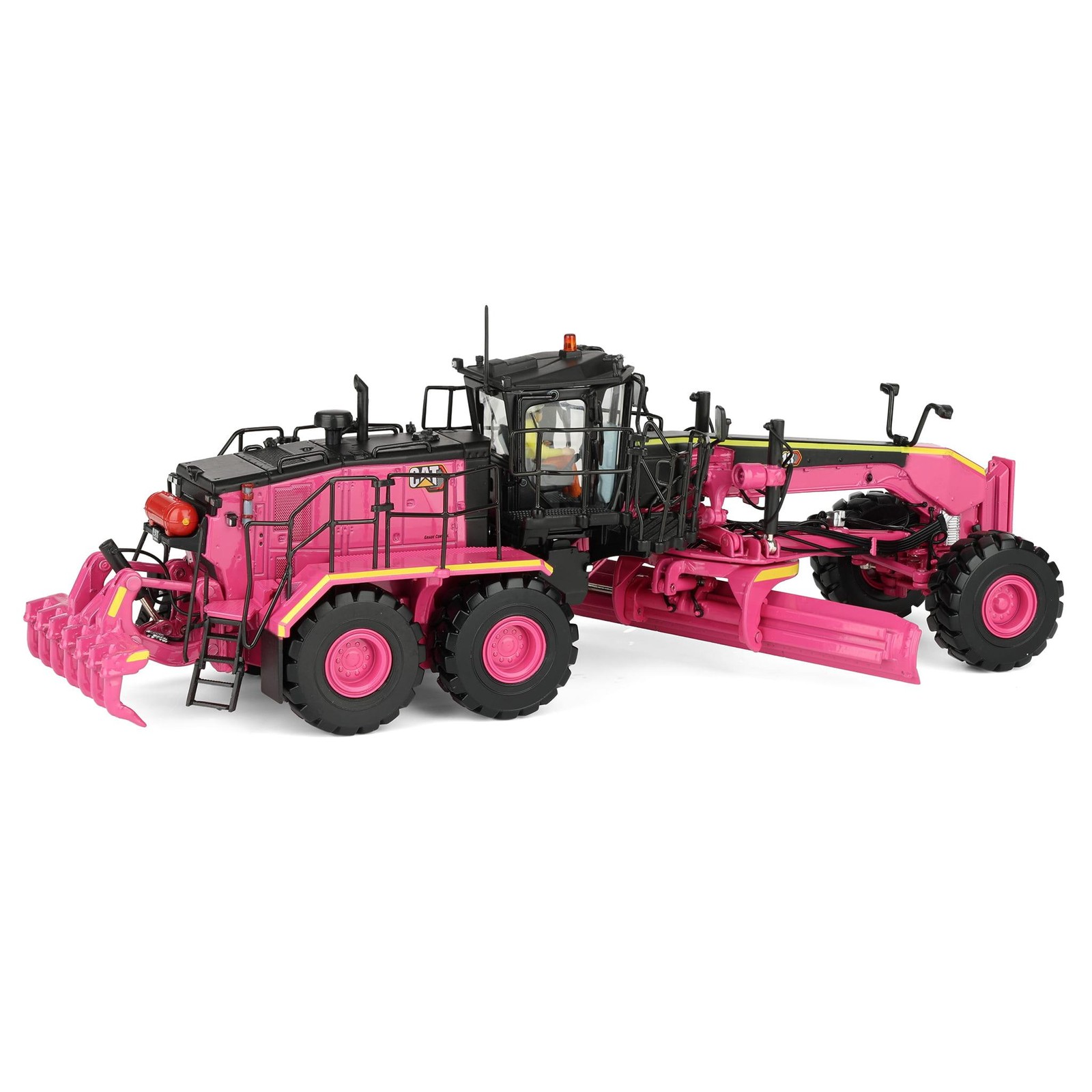Diecast Masters Pink 1/50 Caterpillar 18M3 Motor Grader- High Line Series 85521