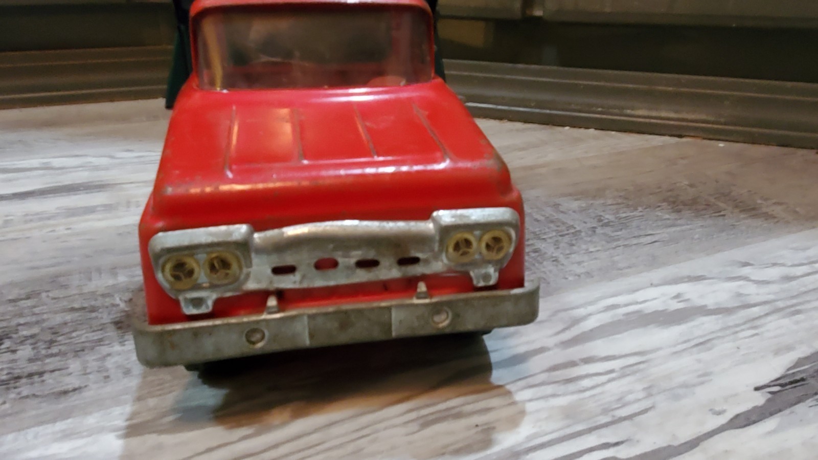 Vintage late 50s Pressed Steel Tonka Red Dump Truck