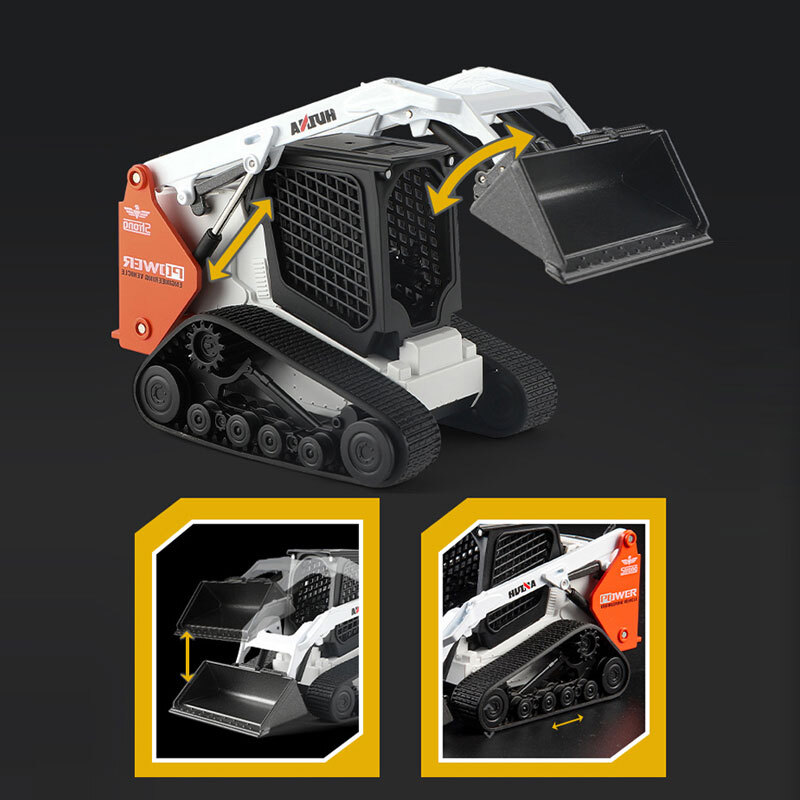 Crawler Loader Truck Toy Diecast Construction Vehicle Toy Car for Boys Kids Gift