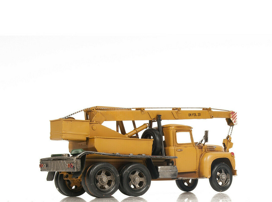 Mobile Crane Boom Truck Metal Model 18″ Collector Construction Equipment Vehicle