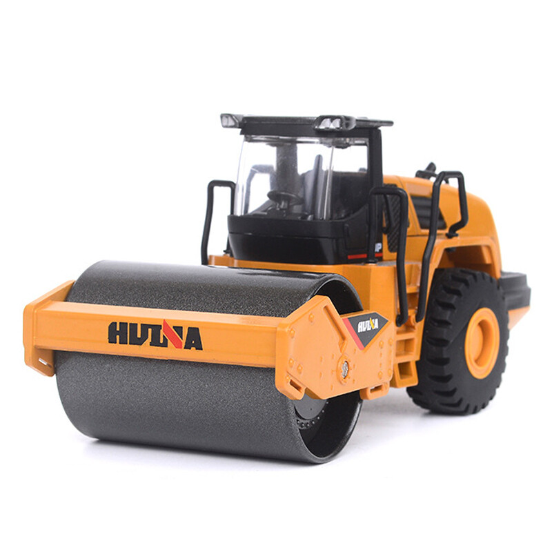 1/50 Road Roller Construction Vehicle Model Diecast Toy Trucks for Boys Kids