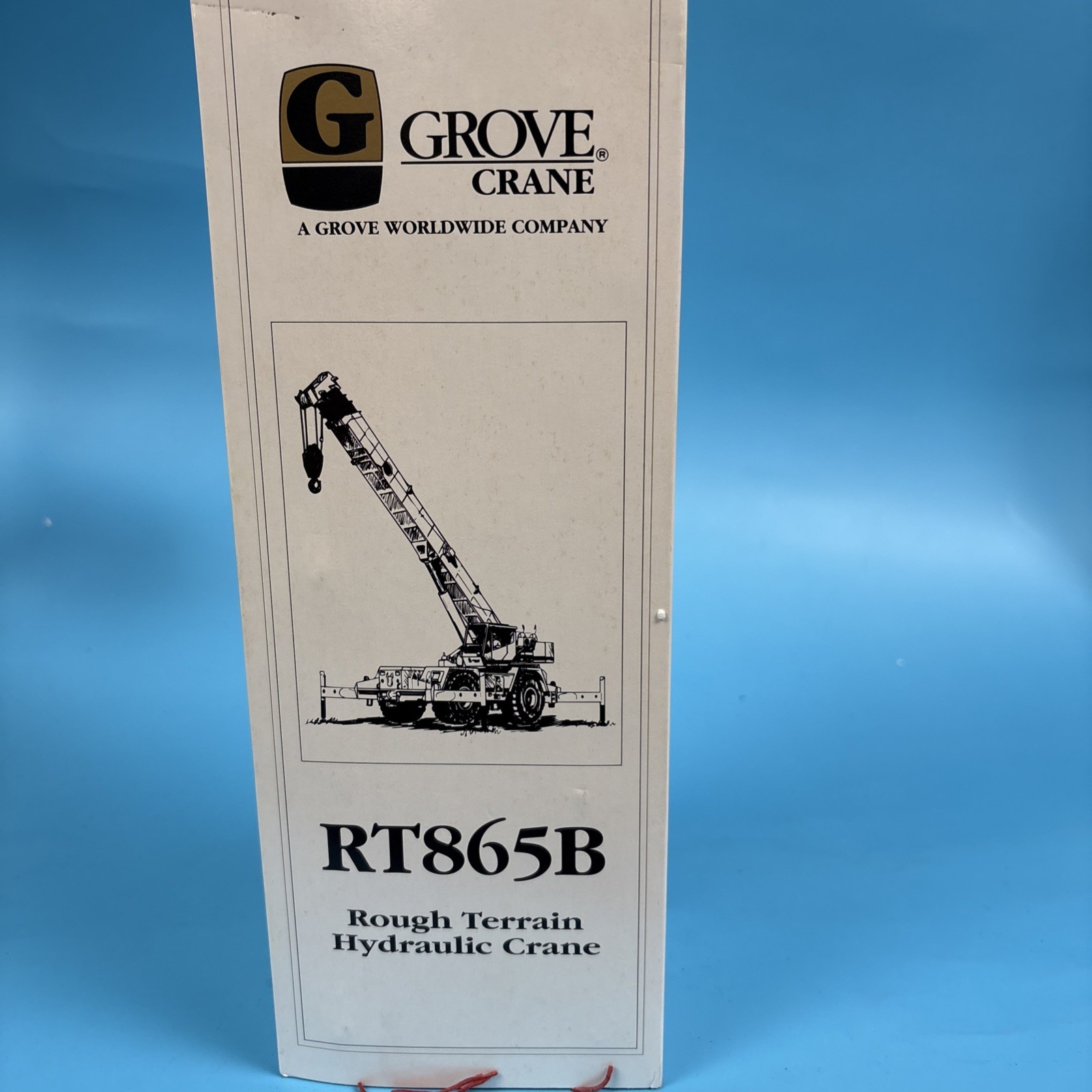 Grove RT865B Rough Terrain Crane Model by NZG . Art. No. 394 From Germany.