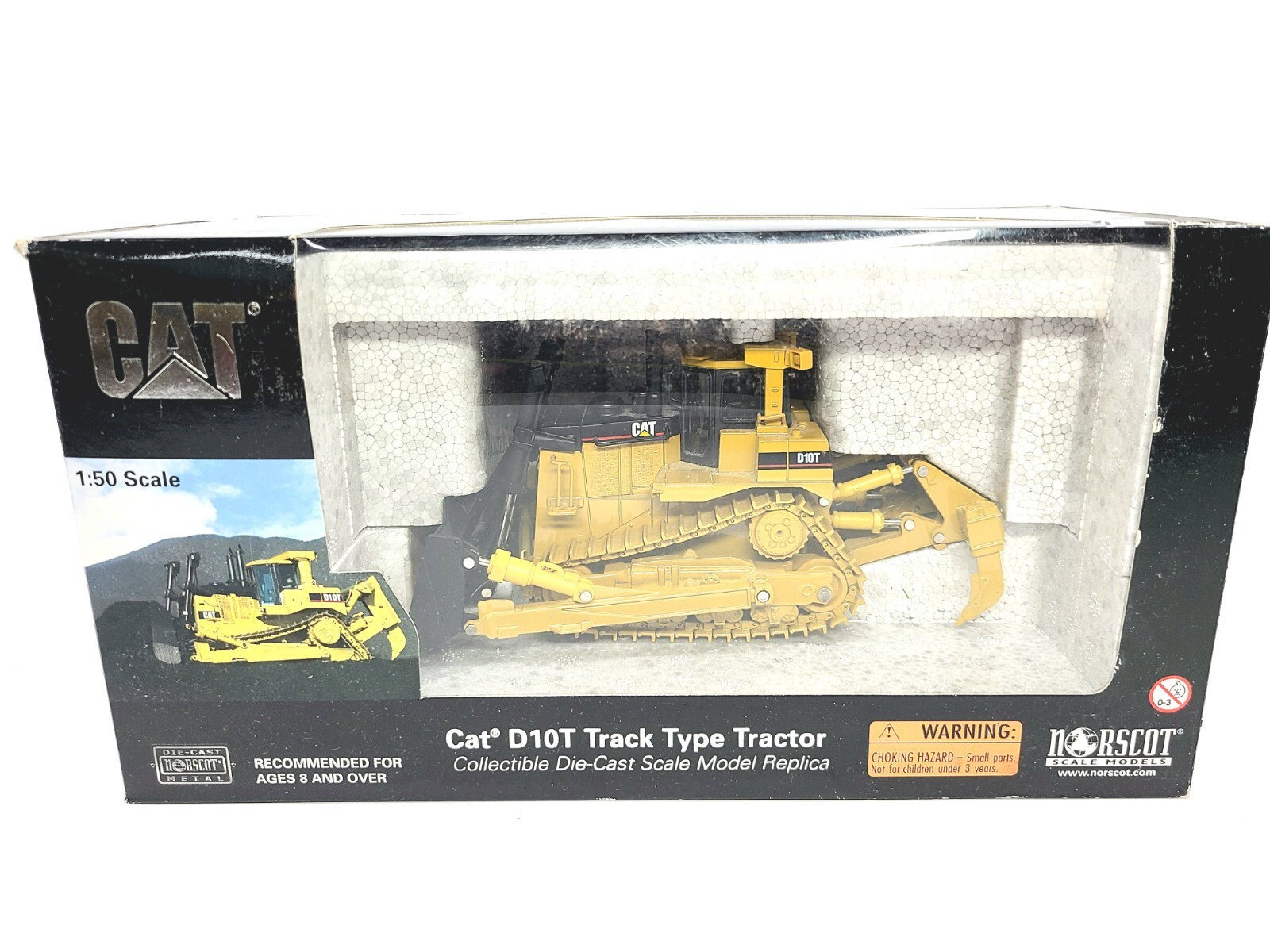 Caterpillar Cat D10T Dozer with Ripper – Norscot 1:50 Scale Model #55158 New